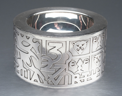 Alex Styles Silver Drum Salt -  650th Anniversary Goldsmiths Company-